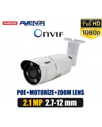 Avenir AV-6060P POE+MOTORIZED ZOOM LENS IP Kamera